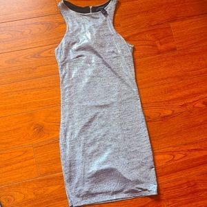 Silver sleeveless dress